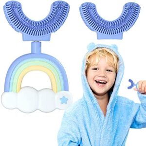 Cepillo de Dientes para Bebe en Forma de U, Limpieza de Dientes de 360°, Cabezales de