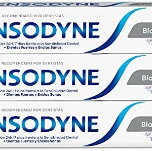 Sensodyne Blanqueante Pasta de Dientes Blanqueante con Flúor, Alivio para Dientes