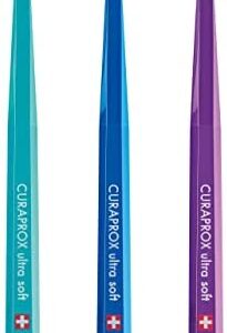Cepillo de dientes Curaprox Ultra Soft 5460, muy suave, 3 unidades. Mejor de limpieza,