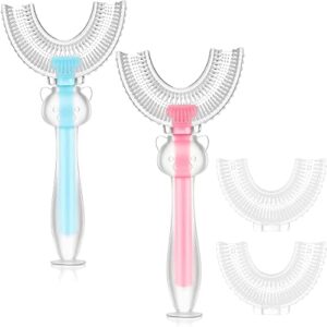Cepillo de Dientes para Bebe en Forma de U, Cepillo de dientes de boca entera desmontable,