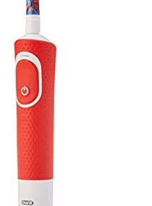 Oral-B Kids - Cepillo eléctrico recargable, 1 mango con personajes de Disney Spider-Man, a