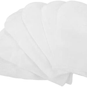 6 Unids Dedo Cuna De Algodón Gasa Elástica Dedo Cepillo Oval Deciduous Lengua Herramienta