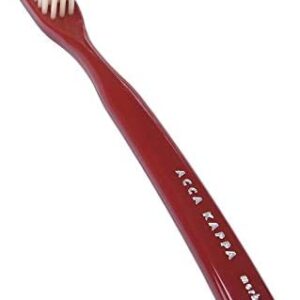 Acca Kappa Cepillo De Dientes Rojo Vintage Nylon Duro