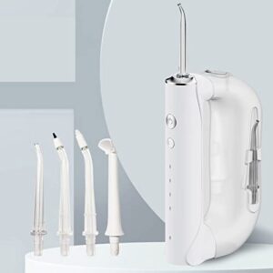 Irrigador dental portátil con deposito, multifuncional con boquillas remplazables,