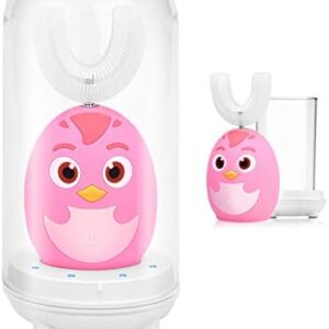 Beedove Cepillo de Dientes Eléctrico para Niños, 3 Modos Sonic Cepillo en Forma de U Niños