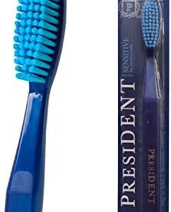 PRESIDENT Cepillo de dientes sensible, ideal para dientes sensibles y cuidado de las
