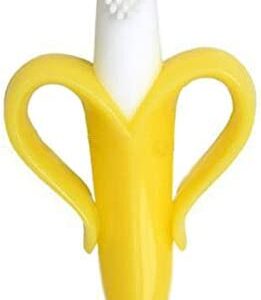 Cepillo de dientes y mordedor para bebé, dos en uno, cepillo para ejercitar la mandíbula