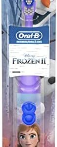 Oral-B - Cepillo de dientes eléctrico de Frozen de Disney para niños y niñas de 3 años en
