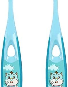 2 unidades de cepillos de dientes para bebés de 0 a 4 años, muy suaves, con nano-mano, con