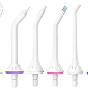 Boquillas de irrigador dental, puntas de chorro TUREWELL 6PCS estándar y funcionales y