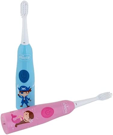 Chicco - Cepillo de Dientes Eléctrico para Niños con Ligera Vibración, Cerdas Suaves, - Imagen 8
