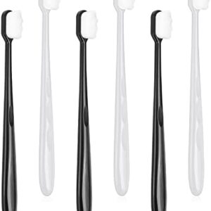 Moain Cepillo de dientes extra suave, 6 piezas, cepillo de dientes de cerdas suaves ultra