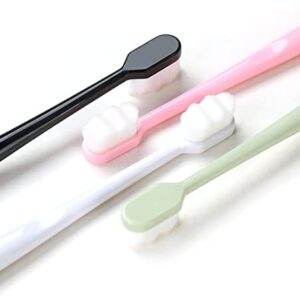 4pcs Cepillos de Dientes Manuales Suaves de Micro Nano Cepillo Dientes Cerdas Extra Suaves