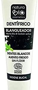 Naturabio Cosmetics Dentifrico Blanqueador Menta-Carbon Activo 75Ml. 1 Unidad 200 g