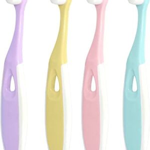 4 unidades de cepillos de dientes para bebés de 0 a 4 años, muy suaves con nano-mano, con