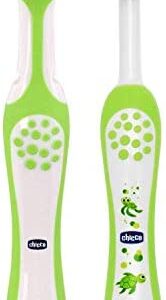 Chicco - Cepillo de dientes de aprendizaje, incluye masajeador + cepillo, 4 m+