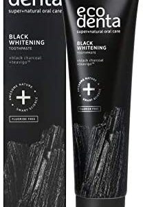 Ecodenta Pasta Dental con Carbón Activado Sin Flúor. Pasta Dental Negra 100 ml