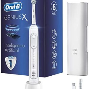 Oral-B Genius X Cepillo de Dientes Eléctrico con Mango Recargable, Tecnología Braun, 1