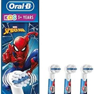 Oral-B Kids Spiderman - Cabezales para niños a partir de 3 años (3 unidades), diseño de