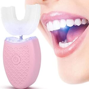 Cepillo De Dientes Automático Ultrasónico, Cepillo De Dientes De Silicona En Forma De U,