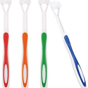 4 Cepillos de Dientes Sensorial de Autismo Cepillo de Dientes de Viaje de Tres Cerdas para