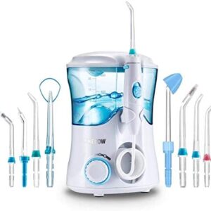 Irrigador Dental Professionale con 8 Boquillas Multifuncionales, Jkevow Irrigador Bucal
