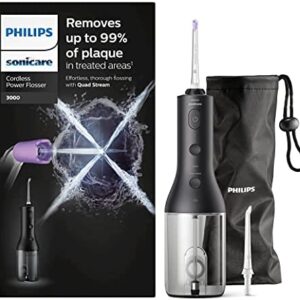 Philips Sonicare Wireless Power Flosser 3000 Irrigador oral con tecnología Quad Stream y