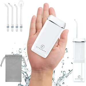 Irrigador Bucal Portátil Mini Inalambrico，tanque de agua retráctil irrigadores bucales, 3