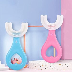 CORVETTI 2 (unidades)Cepillo de Dientes suave en Forma de U para Niños,Cabezal de Silicona