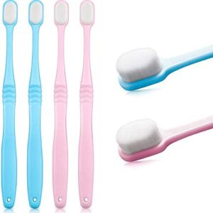 4 Cepillos de Dientes Suave Cepillo de Dientes de Micro Nano Cepillo de Dientes Manual de