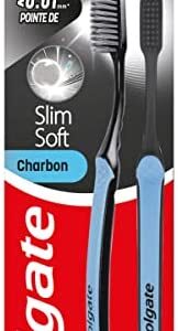 COLGATE - Cepillo de dientes Colgate Slim Soft Active Carbón - Cepillo de dientes de