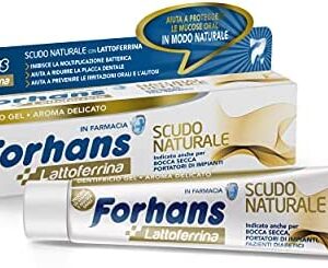 Forhans, Pasta de Dientes Scudo Naturale, Gel Dental con Lactoferrina, Acción Protectora,