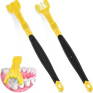 Cepillo de Dientes de Autismo de 3 Lados Cepillo de Dientes de 3 Cerdas Cepillo de Dientes