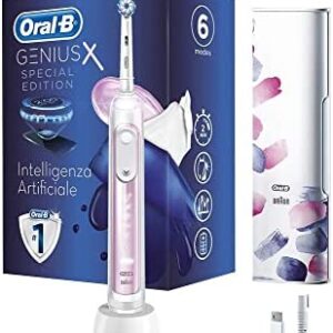 Oral-B Genius X Special Edition 3757 Cepillo eléctrico recargable, 1 cepillo rosa con