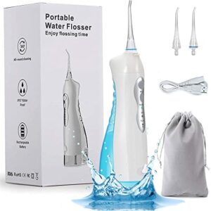 Irrigadores Bucales Portatil,NBGRLVS Irrigador Dental con 3 Modos,IPX7