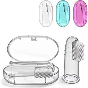 Cepillo de dientes CalMyotis® para bebé, cepillo de dientes de dedo, cuidado dental,