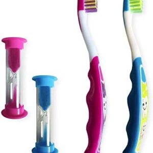 Cepillo de Dientes para Niños Entre 3 y 6 Años con Cerdas Suaves, Mango Ergonómico y sin