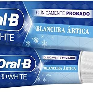Oral-B 3D White Blancura Ártica Pasta Dentífrica, 75 ml x 4, 4 Unidades