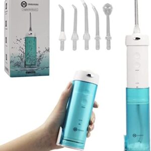 Irrigador bucal inalámbrico de viaje, pequeño limpiador interdental eléctrico, batería de