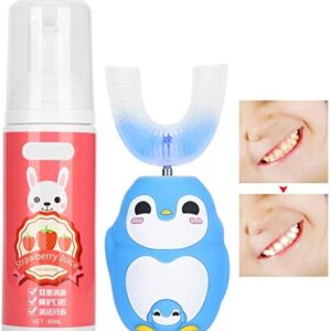 Cepillo de dientes de silicona en forma de U, cepillo de dientes eléctrico automático para