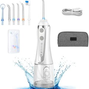 H20floss Irrigador de agua para dientes Inalámbrico IPX7 Irrigador oral dental impermeable