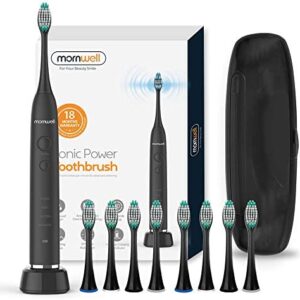 Mornwell Cepillos de Dientes Electricos Sónicoprofesional, Batería Larga Duración, Carga