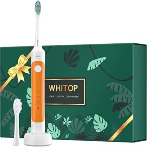WHITOP CD-11 cepillo de dientes eléctrico sónico hombres y mujeres adultos usan 4