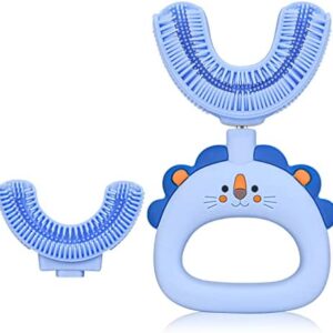Vicloon Cepillo de Dientes en Forma de U, Cepillo de Dientes para Niños con 2 Cabezales de