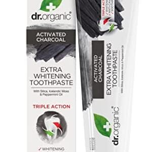Dr. Organic Pasta De Dientes Carbón Activado, 100 ml (Paquete de 1)