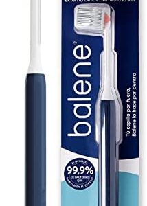 Cepillo de dientes Balene doble cara manual dureza media azul 1 und