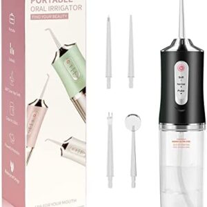 Irrigador Bucal Portatil - Irrigador Dental con3 Modos, IPX7 Impermeable Limpieza Dientes,