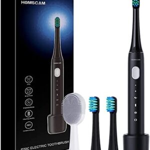 Cepillos de Dientes Electricos, HOMSCAM Cepillo de Dientes Sonico, IPX7 Impermeable