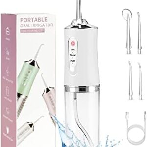 Hidropulsor dental portátil con irrigador dental 4 puntas de chorro 3 modos IPX7