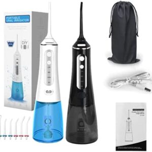 WOFEI Limpiador De Dientes Eléctrico 300 Ml Inalámbrico Y Portátil 4 Modos IPX7 A Prueba
